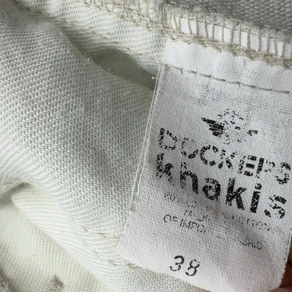 Dockers Shorts Mens 38 Beige Linen Cotton Pleated Casual Summer Classic Style